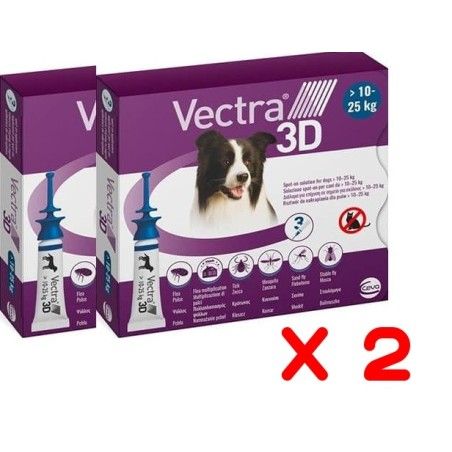 VECTRA 3D DOG 10-25 KG - 3 PIPETTE**Acquisto minimo 2 CONFEZIONI*prezzo riferito alla singola confezione**SPEDIZIONE GRATIS**