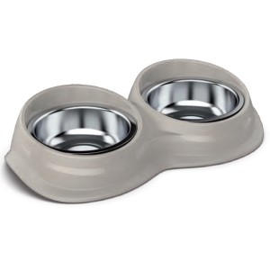 CIOTOLA DOPPIA PLASTICA CON CIOTOLE INOX GEORPLAST  