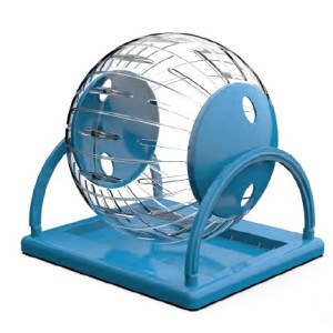 PALLA PER RODITORI CON SUPPORTO CM 18,5