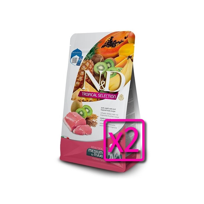 N&D TROPICAL ADULT MEDIUM-MAXII MAIALE 10 KG**acquisto minimo 2pz**