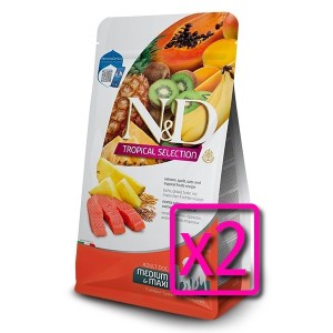 N&D TROPICAL ADULT MEDIUM-MAXI SALMONE 10 KG**acquisto minimo 2pz**