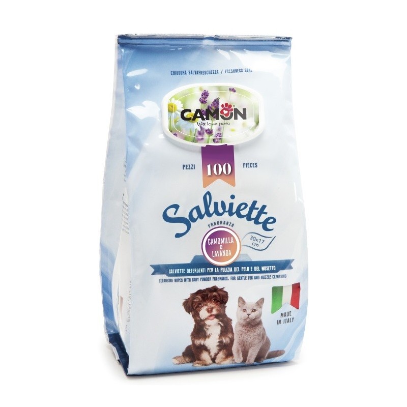 CAMON SALVIETTE DETERG. LAVANDA E CAMOMILLA PZ. 100