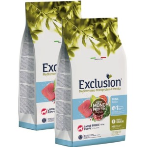 EXCLUSION MEDITERRANEO MONOPROTEIN PUPPY LARGE TONNO KG.12**acquisto minimo 2pz**