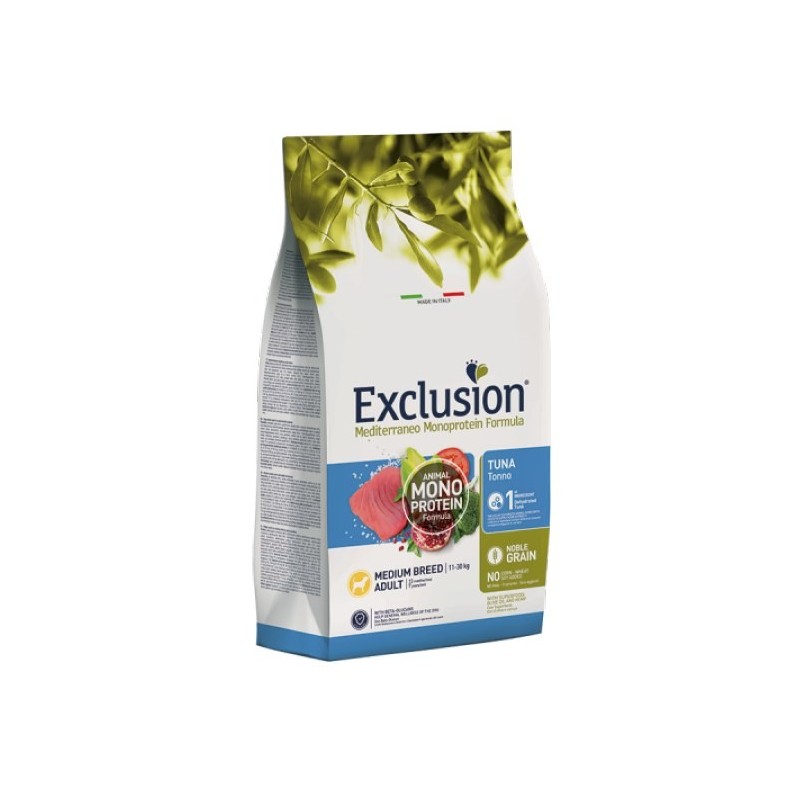 EXCLUSION MEDITERRANEO MONOPROTEIN ADULT MEDIO TONNO KG.3