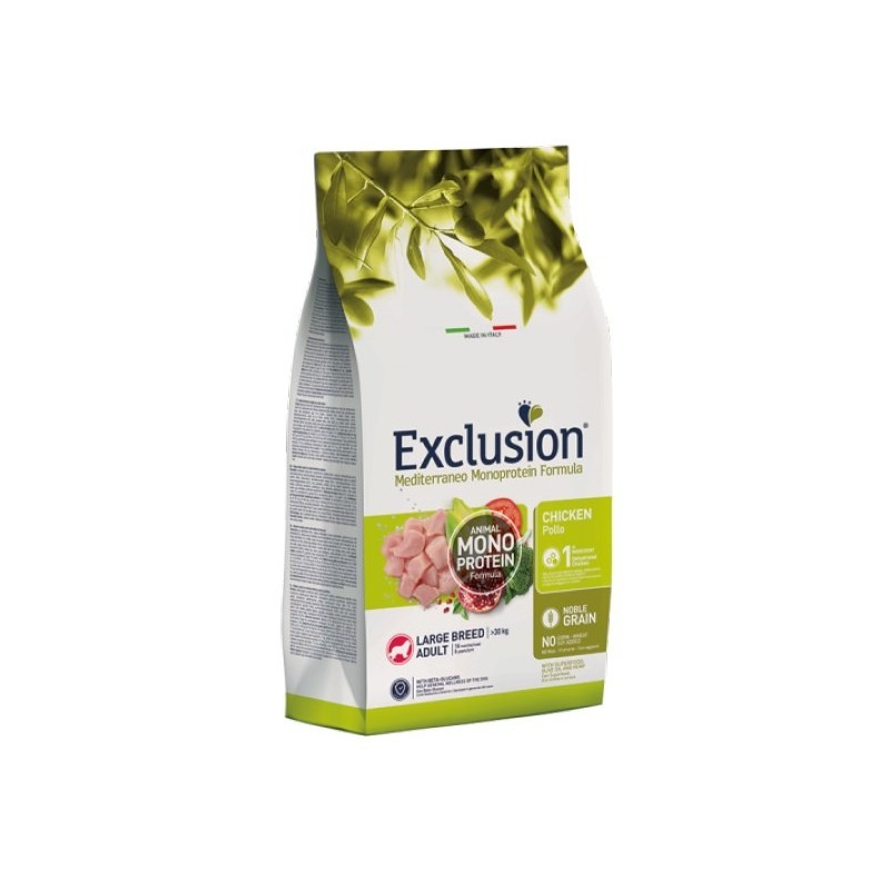 EXCLUSION MEDITERRANEO MONOPROTEIN ADULT LARGE POLLO KG.12 
