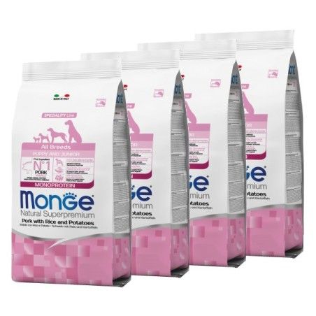 MONGE ALL BREEDS PUPPY MAIALE RISO PATATE KG.12 *acquisto minimo 4 sacchi*prezzo riferito alla singola confezione*