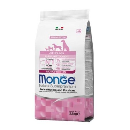 MONGE ALL BREEDS PUPPY MAIALE RISO PATATE KG.12.