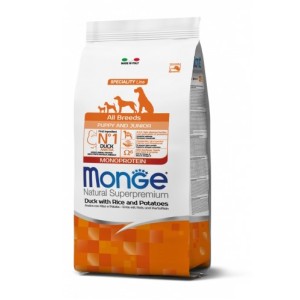 MONGE ALL BREEDS PUPPY ANATRA RISO PATATE KG.12.