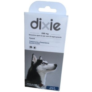 DIXIE CANE 1 PIPETTA 20-40 KG CONTRO PULCI E ZECCHE