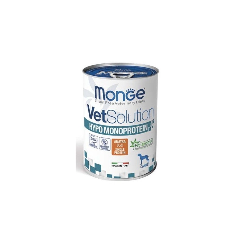 MONGE VET.DOG HYPO ANATRA 400GR