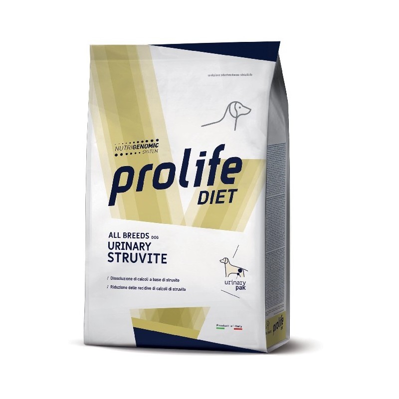 PROLIFE..VETERINARY DIET DOG STRUVITE ALL BREED KG.8 **spedizione gratis**