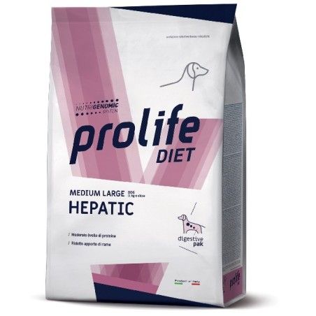 PROLIFE..VETERINARY DIET DOG HEPATIC MEDIUM LARGE KG.8 **spedizione gratis**