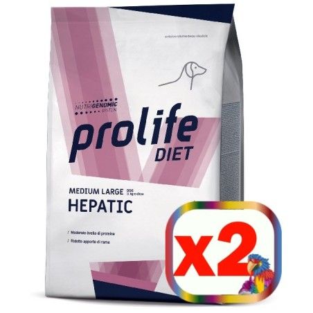 PROLIFE..VETERINARY DIET DOG HEPATIC MEDIUM LARGE KG.8 **acquisto minimo 2pz**
