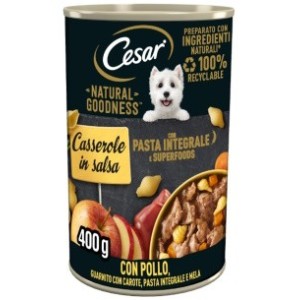 CESAR  GR 400 CASSEROLE IN SALSA POLLO CAROTE PASTA INTEGRALE MELA