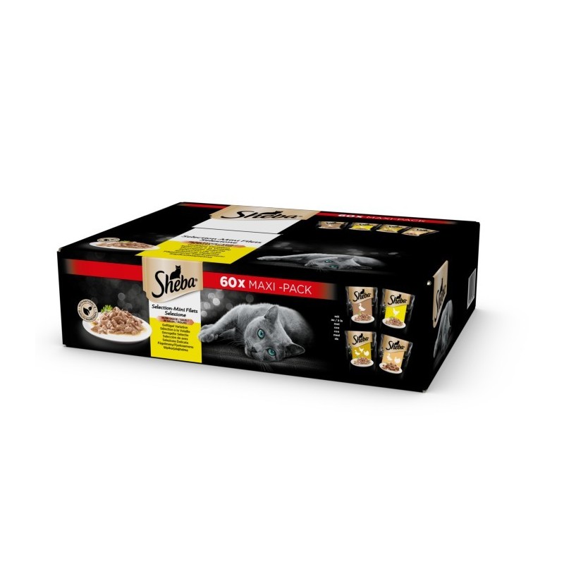 SHEBA BUSTA SELEZIONE DELICATA IN SALSA 60X85 GR