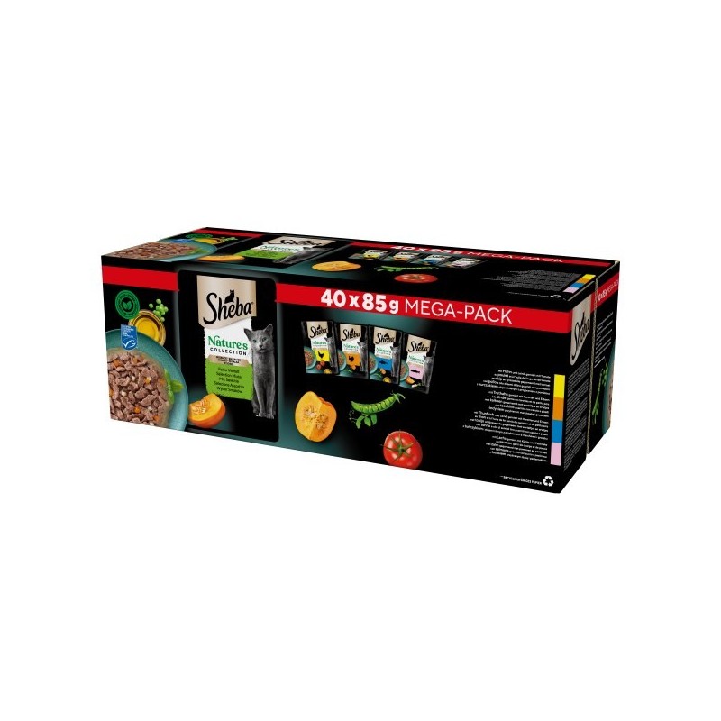 SHEBA NATURE'S BUSTA X40 SELEZIONE ASSORTITA SALSA