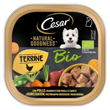 CESAR VASCH.100gr natural goodness BIO POLLO PISELLI CAROTE