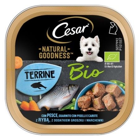 CESAR VASCH.100gr natural goodness BIO PESCE PISELLI CAROTE