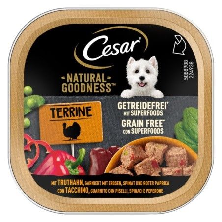 CESAR VASCH.100gr natural goodness TERRINE TACCHINO PISELLI SPINACI
