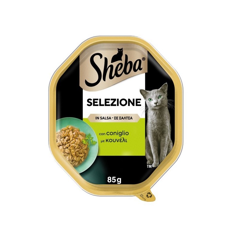 SHEBA VASCHETTA GR.85 selezione in salsa CONIGLIO