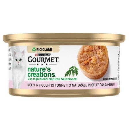 GOURMET NATURE'S C. 70GR TONNO IN GELE'E CON GAMBERETTI 