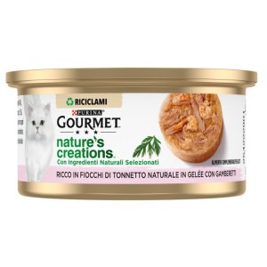 GOURMET NATURE'S C. 70GR TONNO IN GELE'E CON GAMBERETTI 