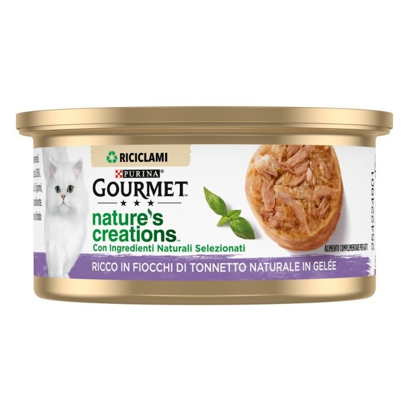 GOURMET NATURE'S C. 70GR TONNETTO IN GELE'E