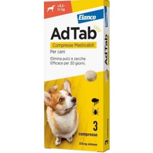 AdTab COMPRESSE MASTICABILI PER  Cani da 5,5 – 11 Kg