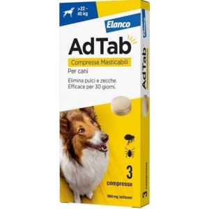 AdTab COMPRESSE MASTICABILI PER  Cani da 22 – 45 Kg