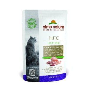 ALMO HFC BUSTA GR. 55 JELLY PETTO DI POLLO CON FILETTO DI ANATRA