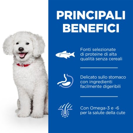 HILL'S Hill's Science Plan Hypoallergenic Adult Small&Mini alimento secco per cani al Salmone 6KG
