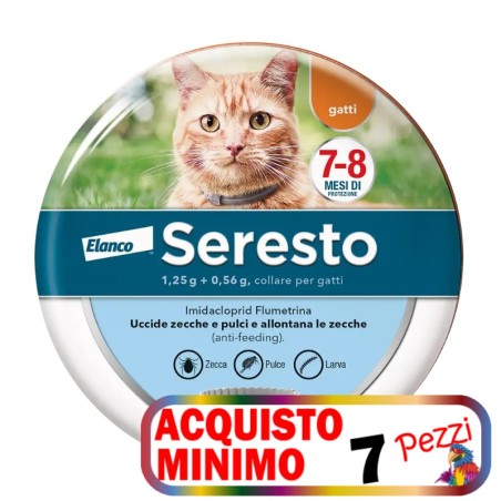 SERESTO SERESTO COLLARE ANTIPARASSITARIO PER GATTI acquisto minimo 7pz