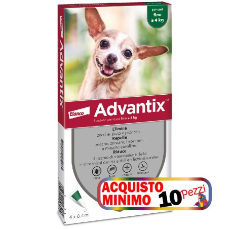 ELANCO ADVANTIX 0-4 KG 4 PIPETTE acquisto minimo 10pz