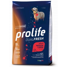 PROLIFE DOG ADULT DUAL FRESH MEDIUM / LARGE BEEF&GOOSE KG.2,5