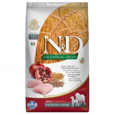 FARMINA N&D ANCESTRAL LOW GRAIN ADULT MEDIUM/MAXI POLLO E MELOGRANO KG.2,5