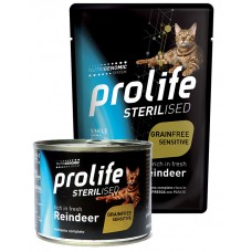 PROLIFE CAT BUSTA GR.85 STERILISED GRAIN FREE ADULT REINDEER ( RENNA)