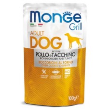 MONGE DOG BUSTA GRILL POLLO TACCHINO GR.100