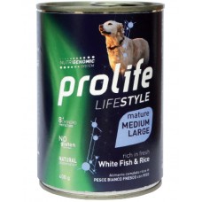PROLIFE DOG MATURE WHITE FISH & RICE - MEDIUM/LARGE GR. 400