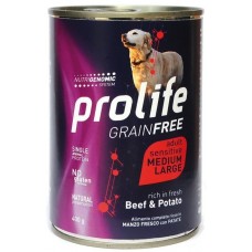 PROLIFE DOG SENSITIV ADULT MEDIUM/ LARGE BEEF&POTATO GR. 800