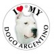 DOGO_ARGENTINO - TONDA ( Dim. 30x30 )