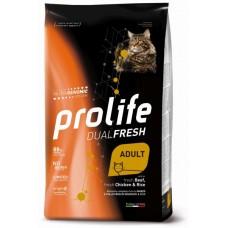 PROLIFE CAT DUALFRESH BEEF&CHICKEN & RICE KG.1,5