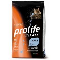 PROLIFE CAT DUAL FRESH SALMONE CODFISH&RICE KG.1,5