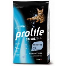 PROLIFE CAT STERILISED SENSITIVE WHITE FISH & POTATO KG.1,5